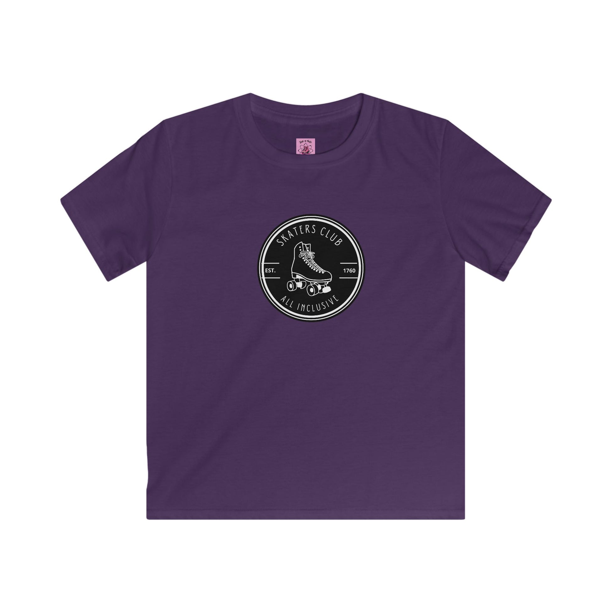 Kids clothes - Kids Round Black Skaters Club Tee - Skate of Matter LLC