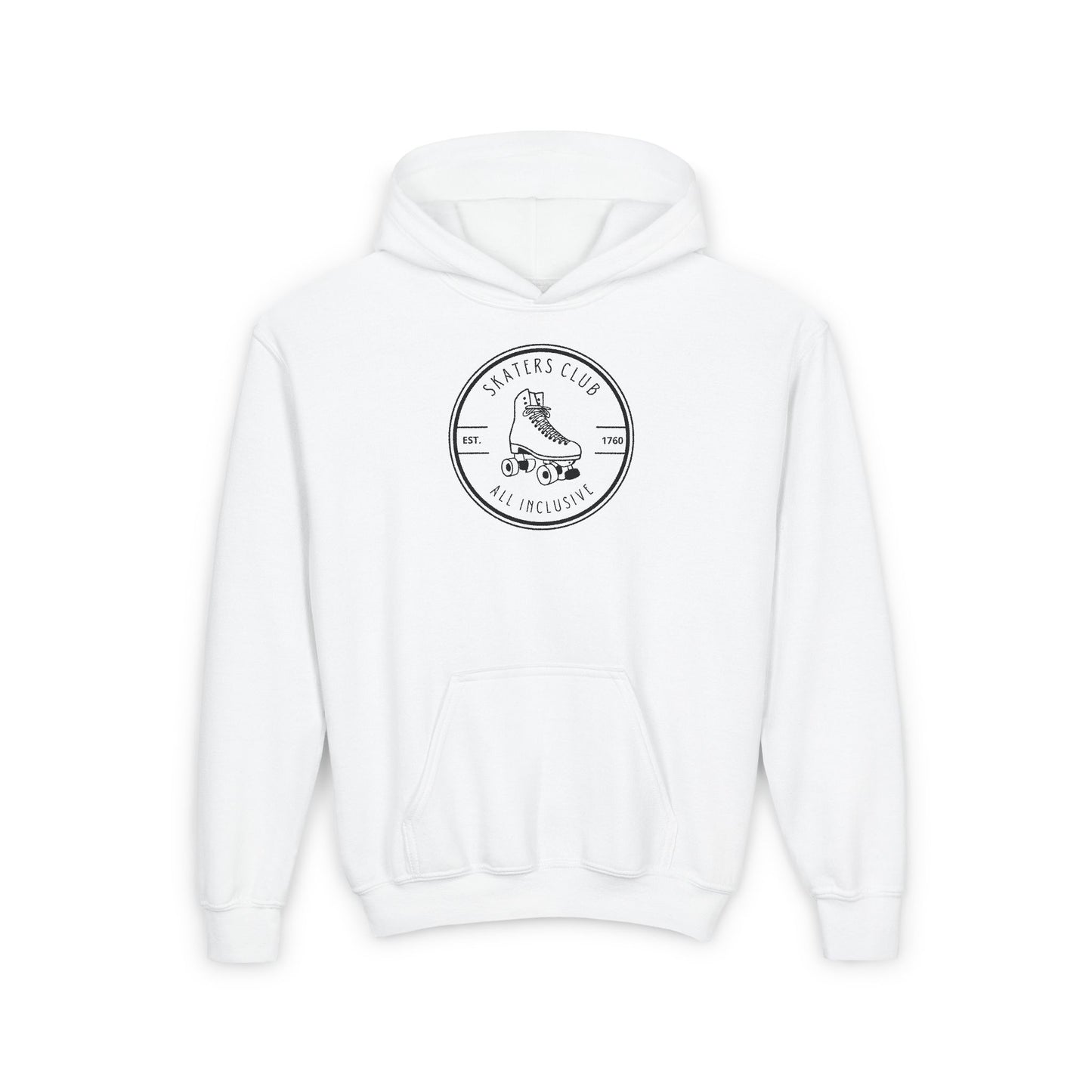 Kids clothes - Kids Round White Skaters Club Sweatshirt - Skate of Matter LLC