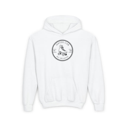 Kids clothes - Kids Round White Skaters Club Sweatshirt - Skate of Matter LLC