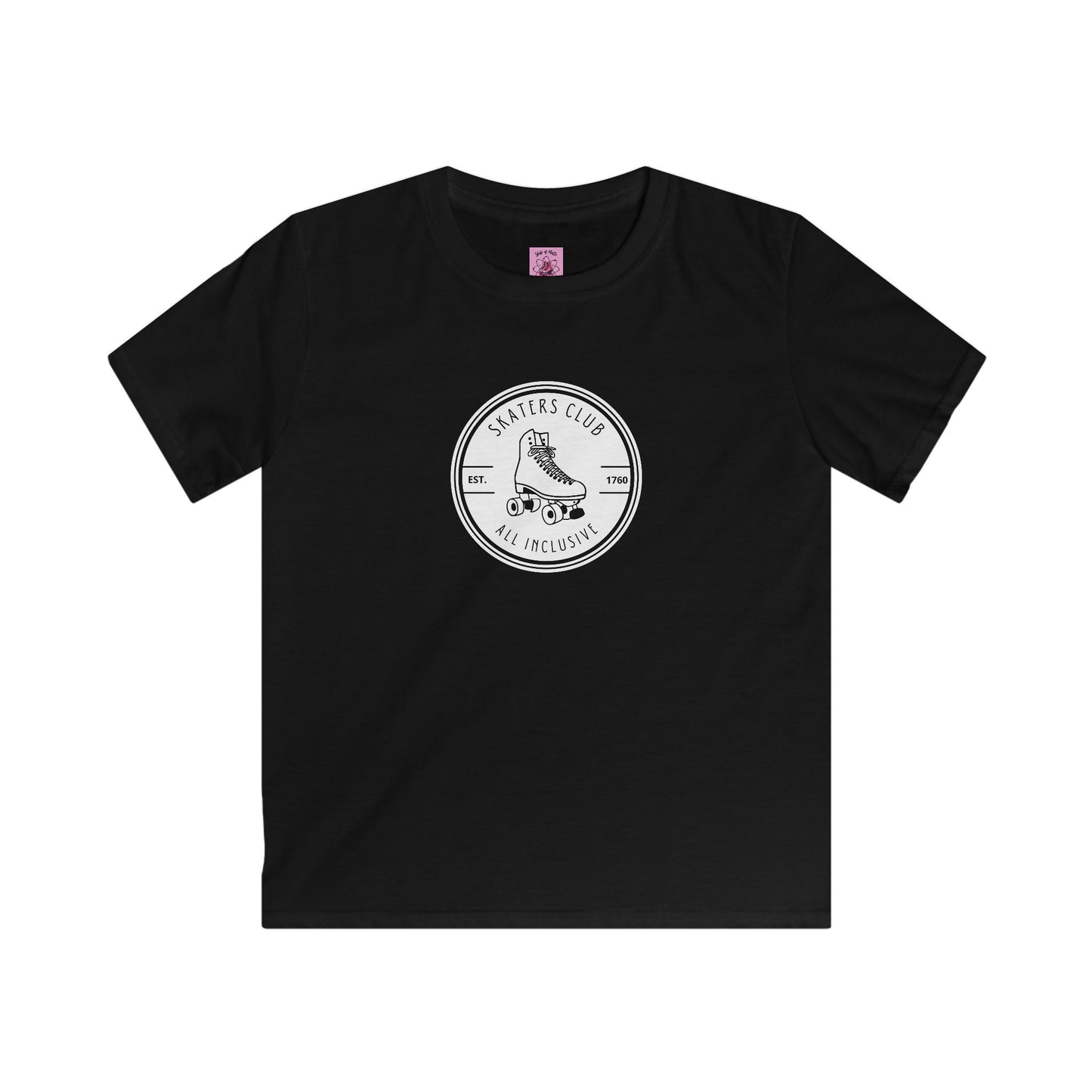 Kids clothes - Kids Round White Skaters Club Tee - Skate of Matter LLC