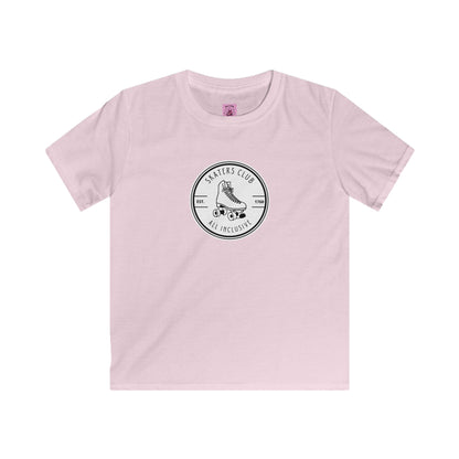 Kids clothes - Kids Round White Skaters Club Tee - Skate of Matter LLC