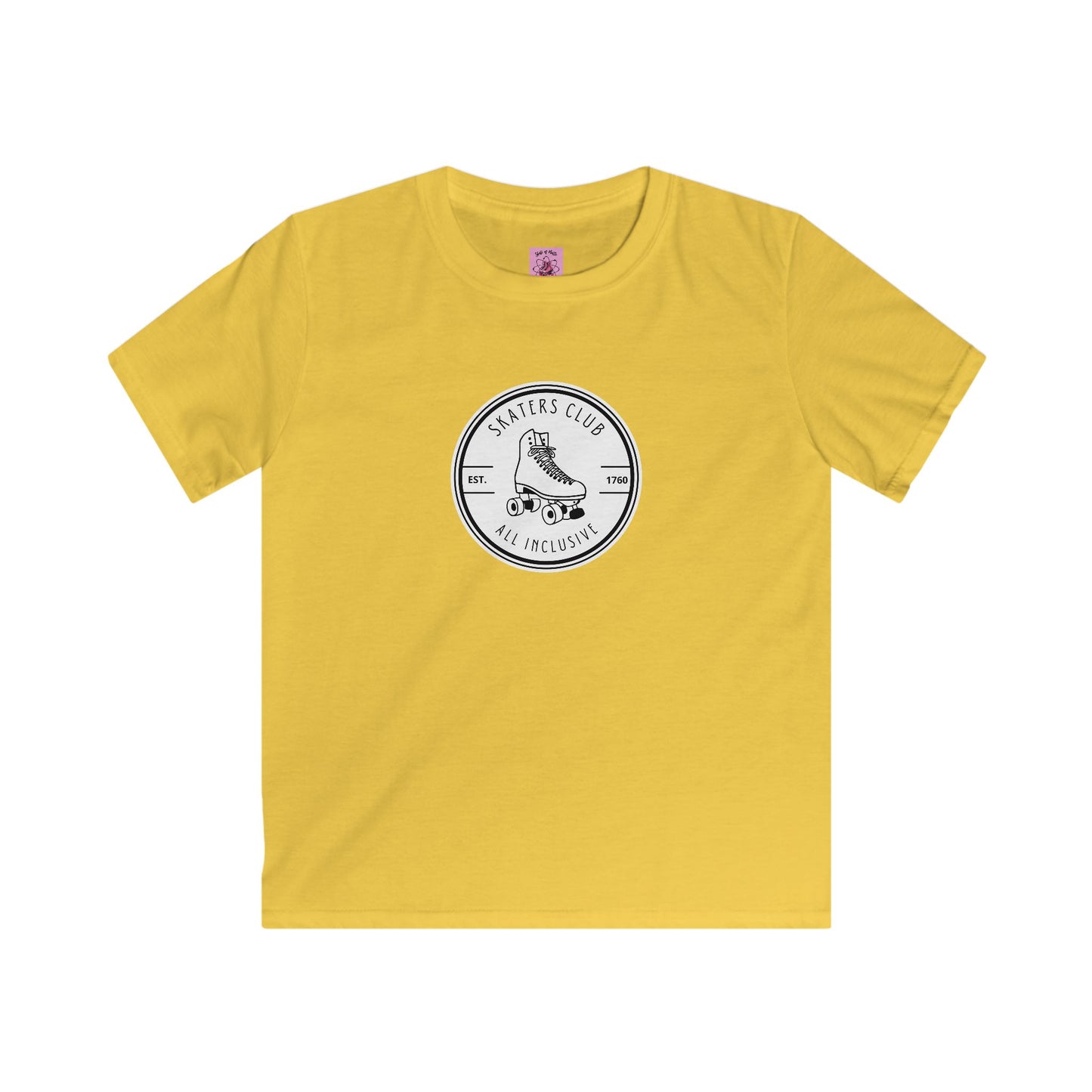 Kids clothes - Kids Round White Skaters Club Tee - Skate of Matter LLC