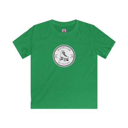 Kids clothes - Kids Round White Skaters Club Tee - Skate of Matter LLC