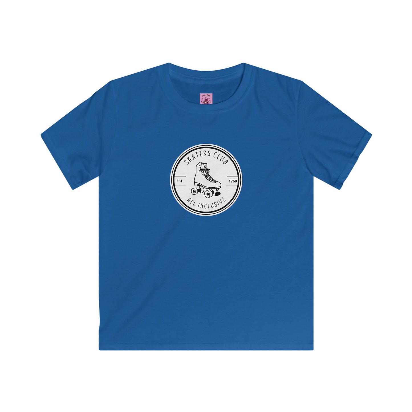 Kids clothes - Kids Round White Skaters Club Tee - Skate of Matter LLC