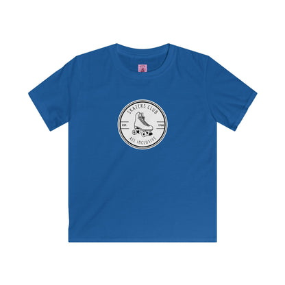 Kids clothes - Kids Round White Skaters Club Tee - Skate of Matter LLC