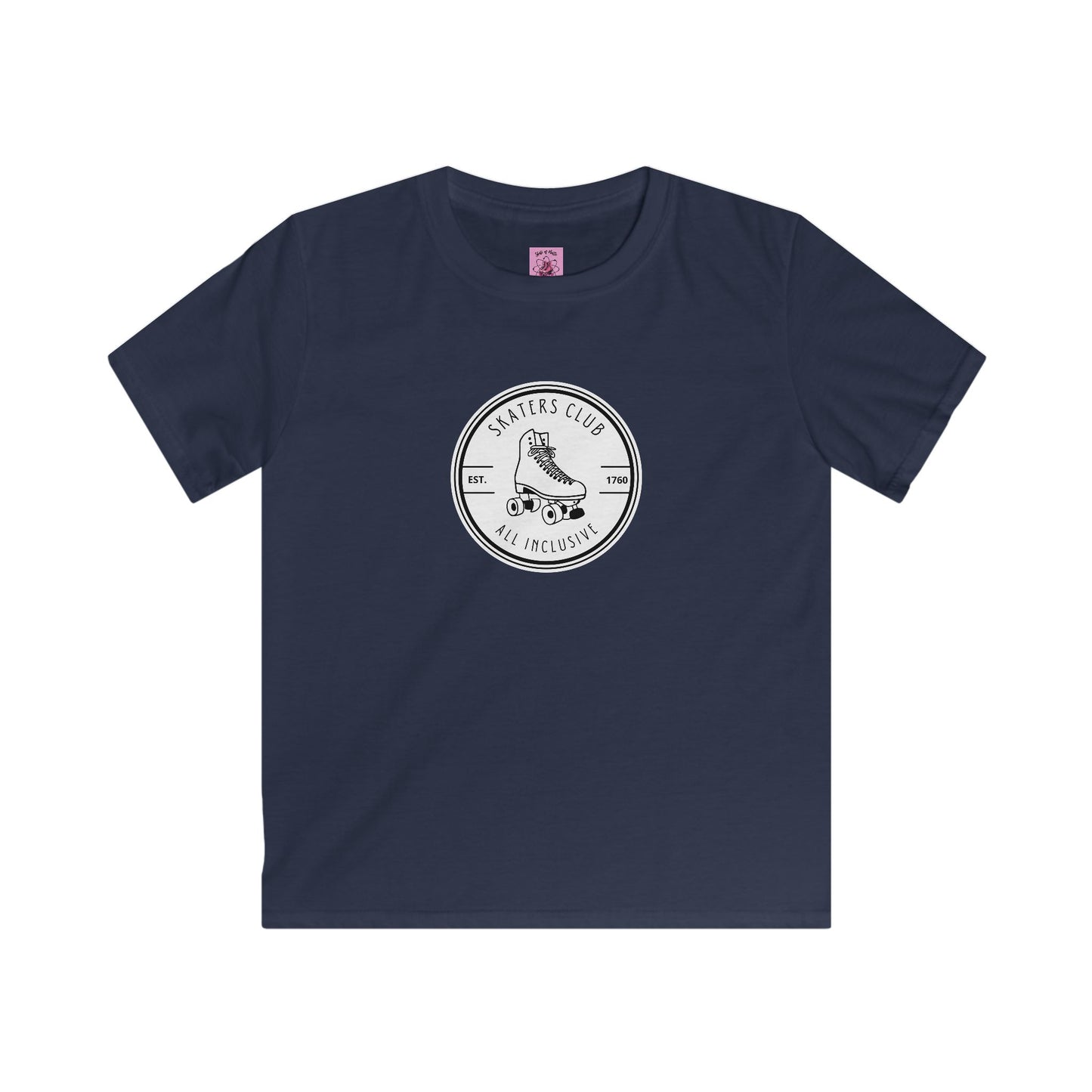 Kids clothes - Kids Round White Skaters Club Tee - Skate of Matter LLC