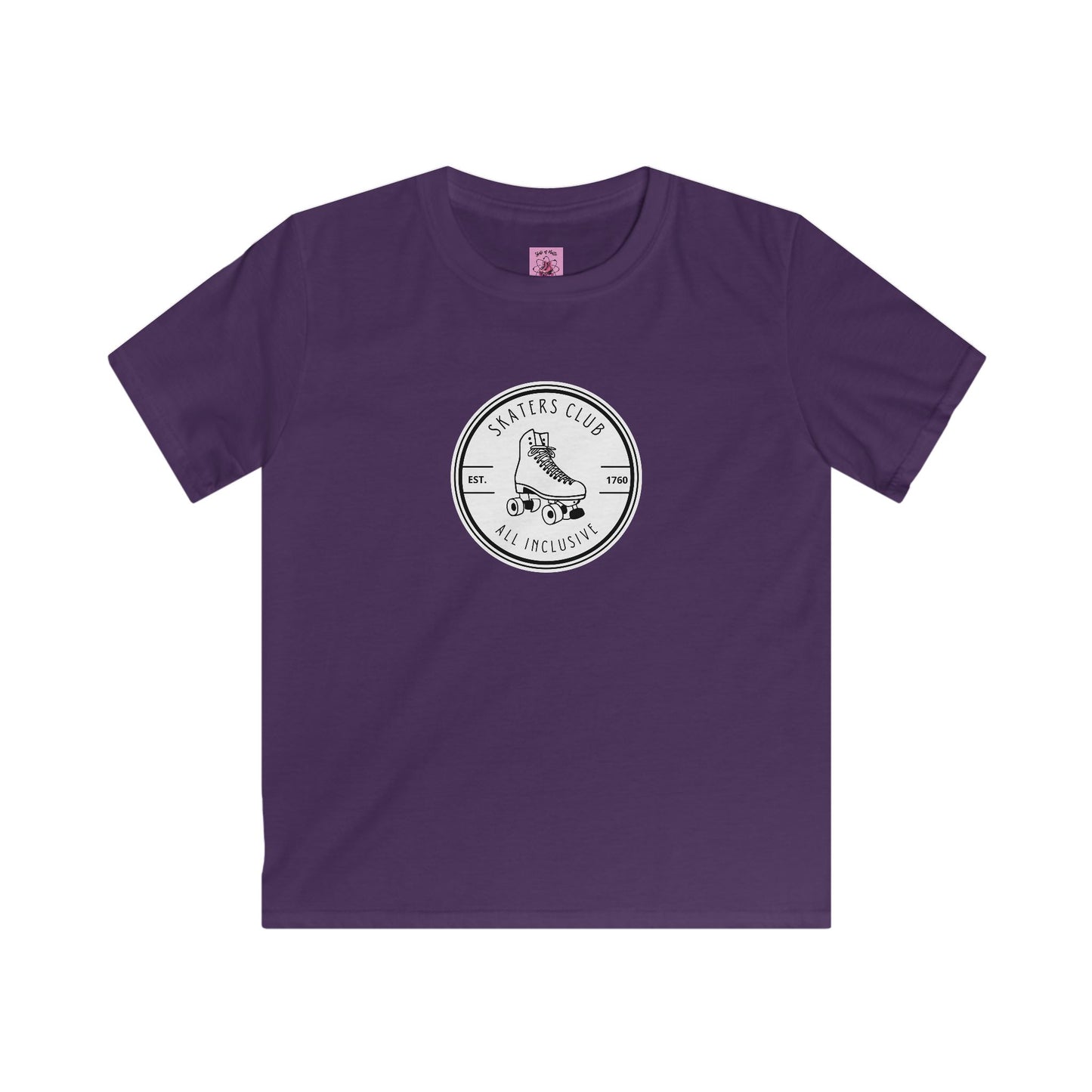 Kids clothes - Kids Round White Skaters Club Tee - Skate of Matter LLC