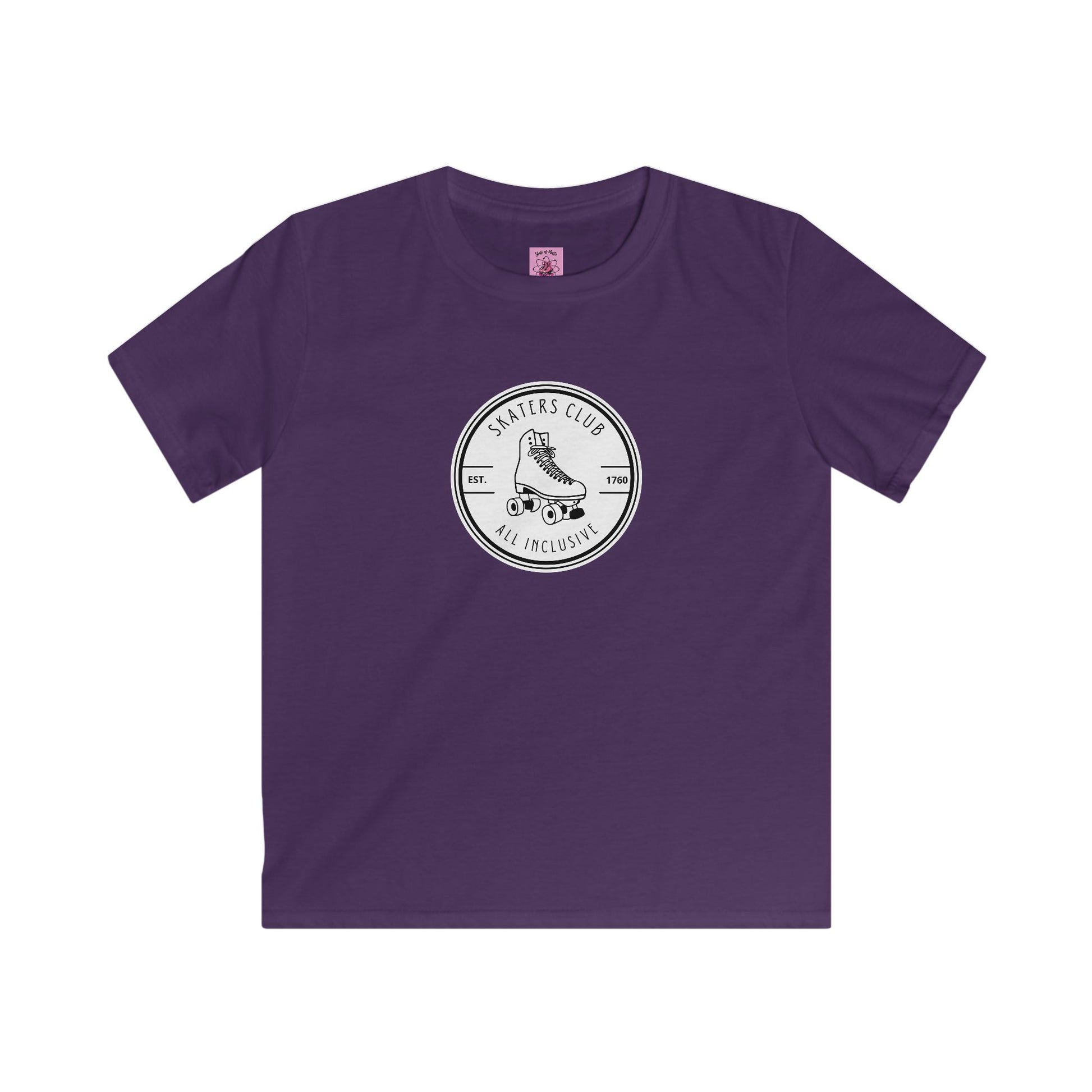 Kids clothes - Kids Round White Skaters Club Tee - Skate of Matter LLC