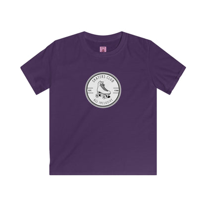 Kids clothes - Kids Round White Skaters Club Tee - Skate of Matter LLC