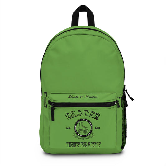 Backpack - Light Green Skater University Backpack - Skate of Matter LLC