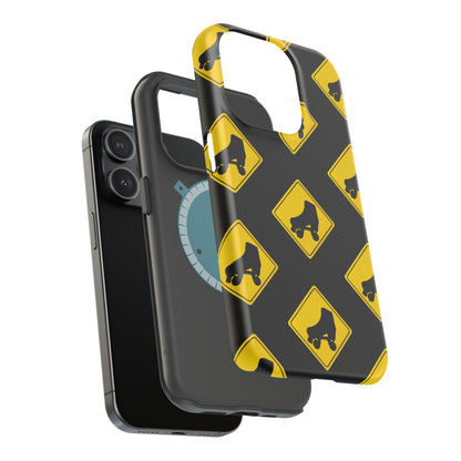 Phone Case - MagSafe Warning Skater Tough Case - Skate of Matter LLC