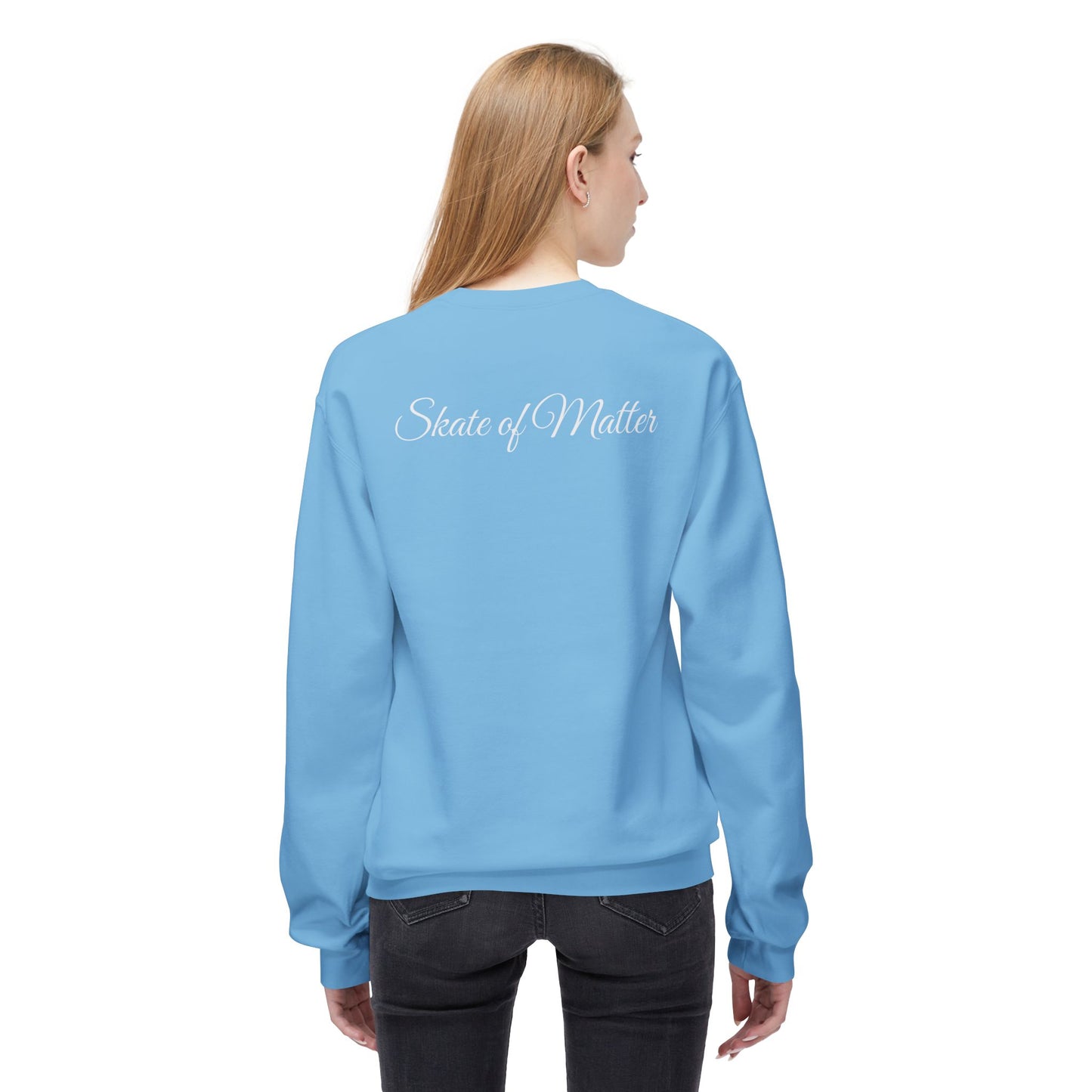 Sweatshirt - Monotone Skate Like Nobodys Watching Unisex Fleece Crewneck Sweatshirt - Skate of Matter LLC