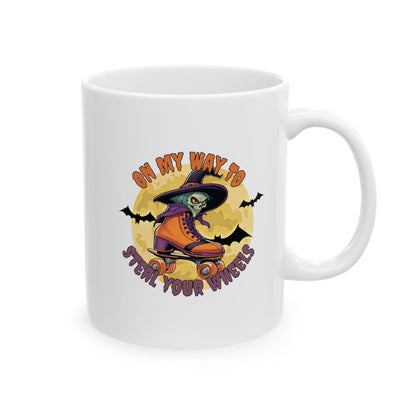 Mug - On My Way To Steal Your Wheels Ceramic Mug - Skate of Matter LLC