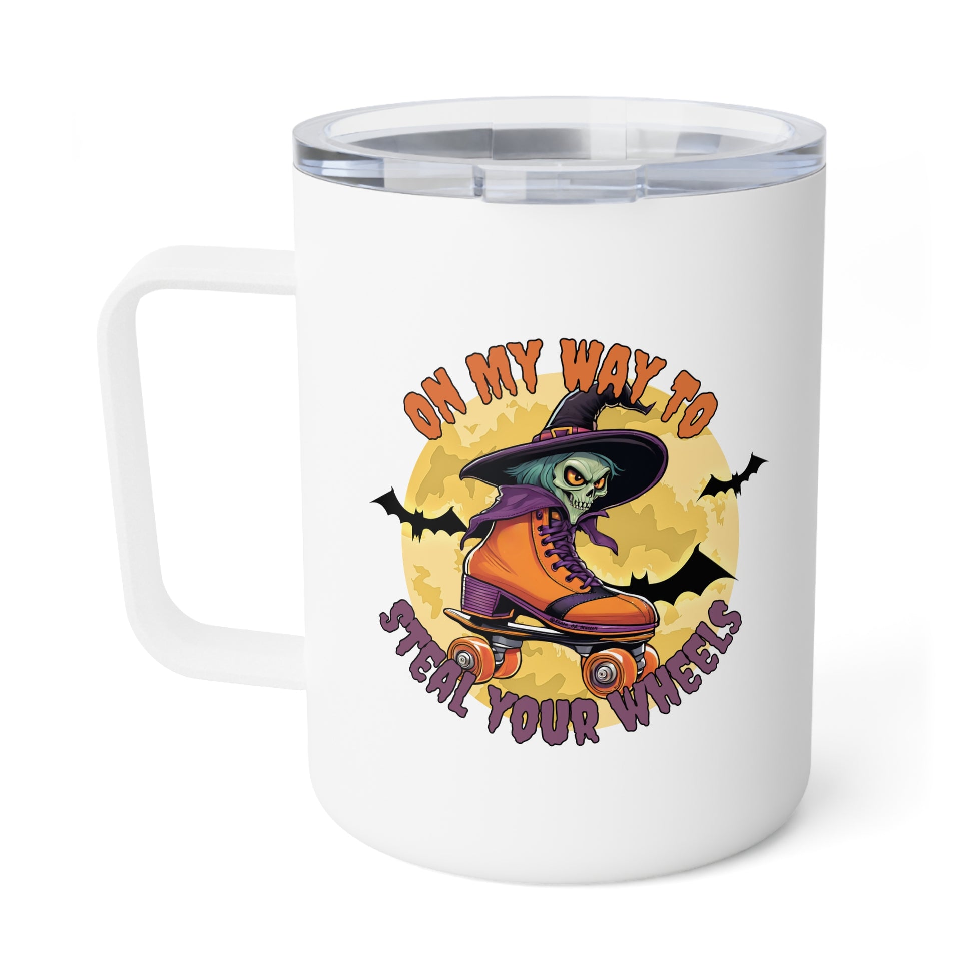 Mug - On My Way To Steal Your Wheels Insulated Coffee Mug - Skate of Matter LLC