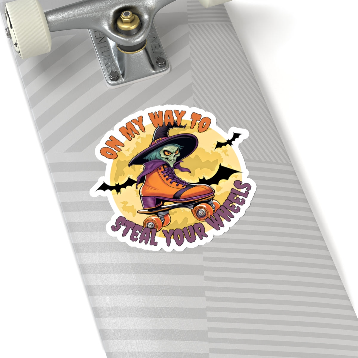 Paper products - On My Way To Steal Your Wheels Sticker - Skate of Matter LLC