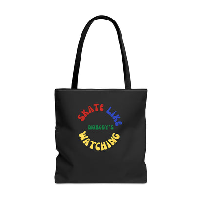 Bags - Primary Skate Like Nobodys Watching Tote Bag - Skate of Matter LLC