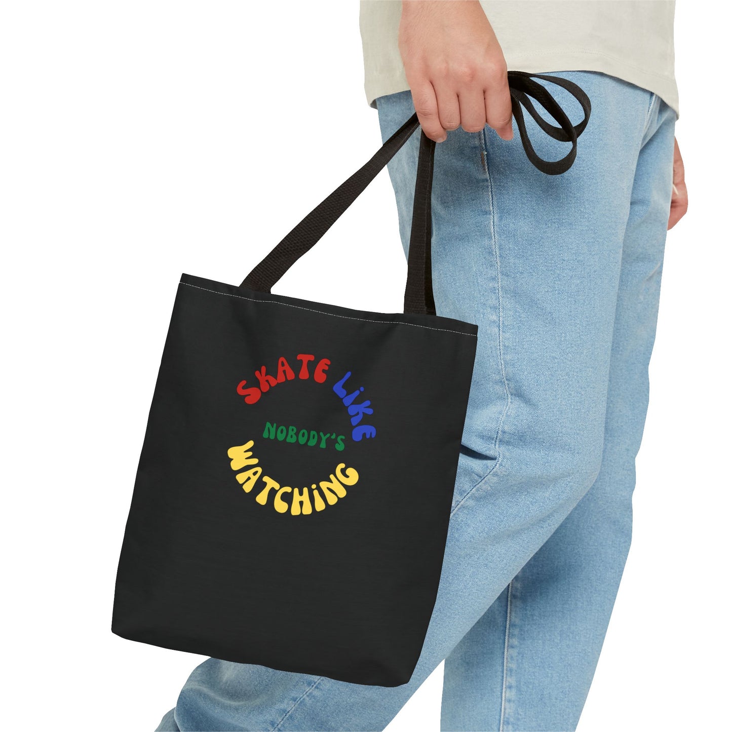 Bags - Primary Skate Like Nobodys Watching Tote Bag - Skate of Matter LLC