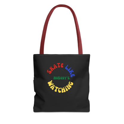 Bags - Primary Skate Like Nobodys Watching Tote Bag - Skate of Matter LLC