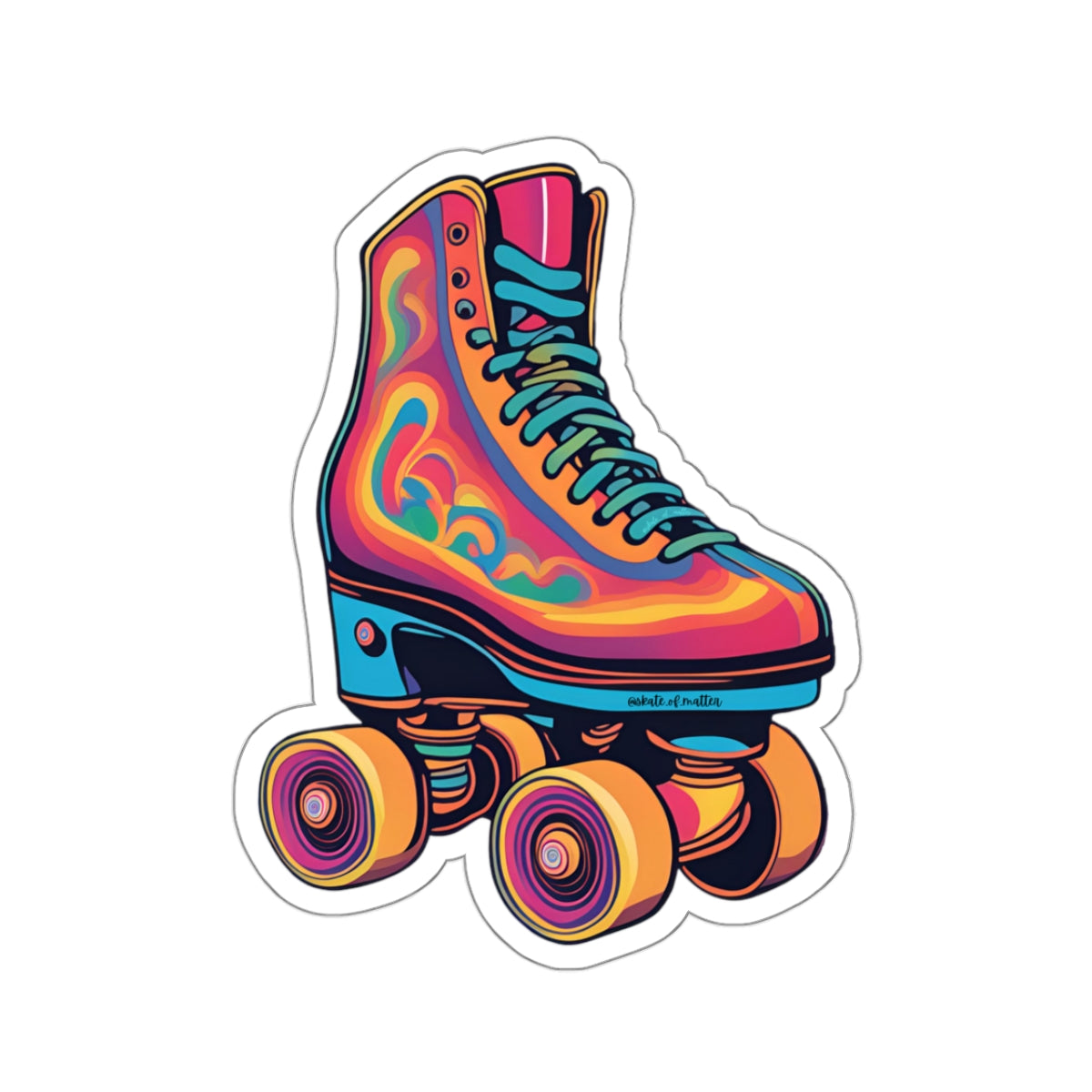 Paper products - Psychedelic Skate Sticker - Skate of Matter LLC