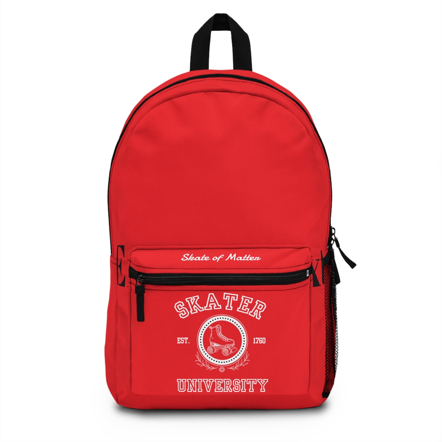 Backpack - Red Skater University Backpack - Skate of Matter LLC