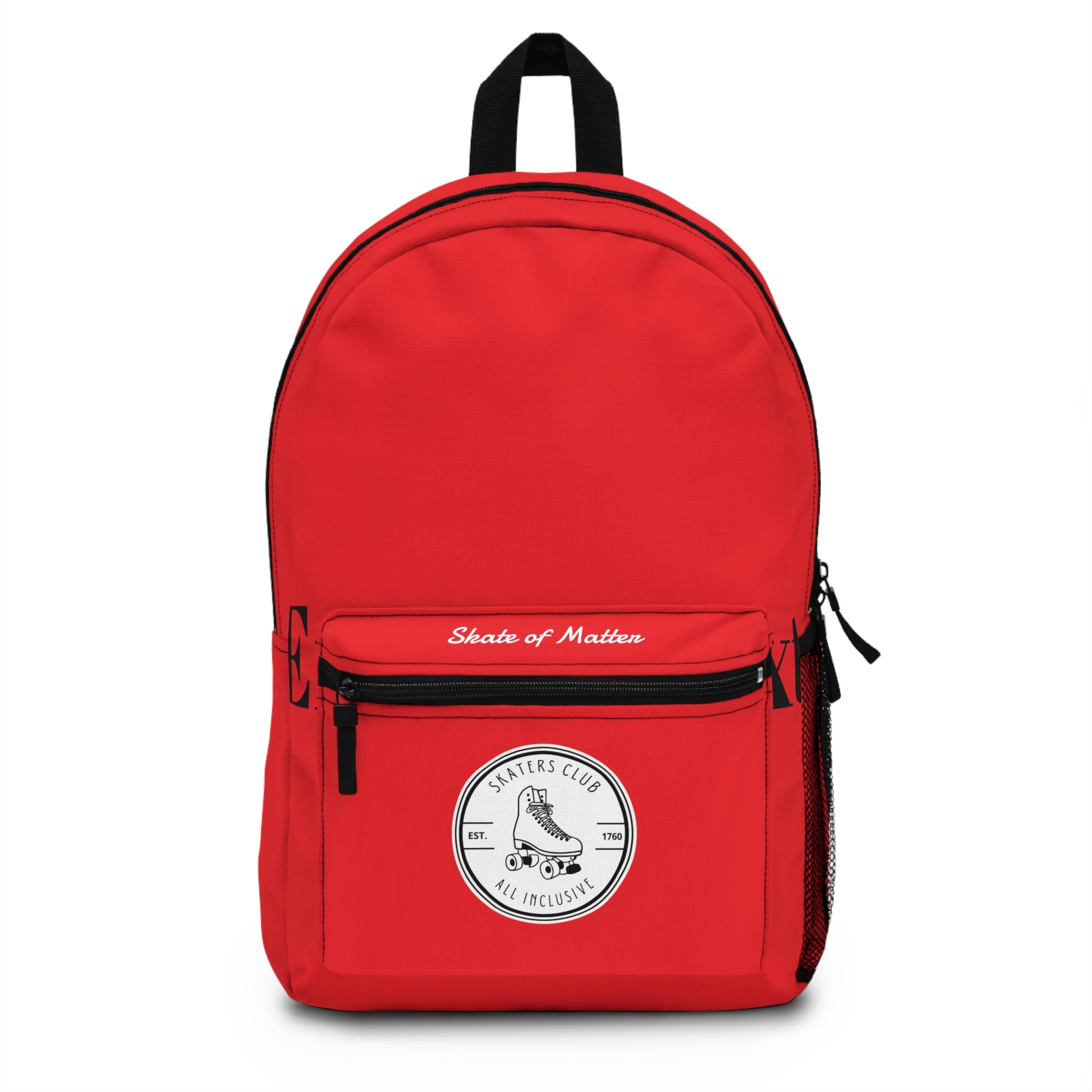 Backpack - Red Skaters Club Backpack - Skate of Matter LLC