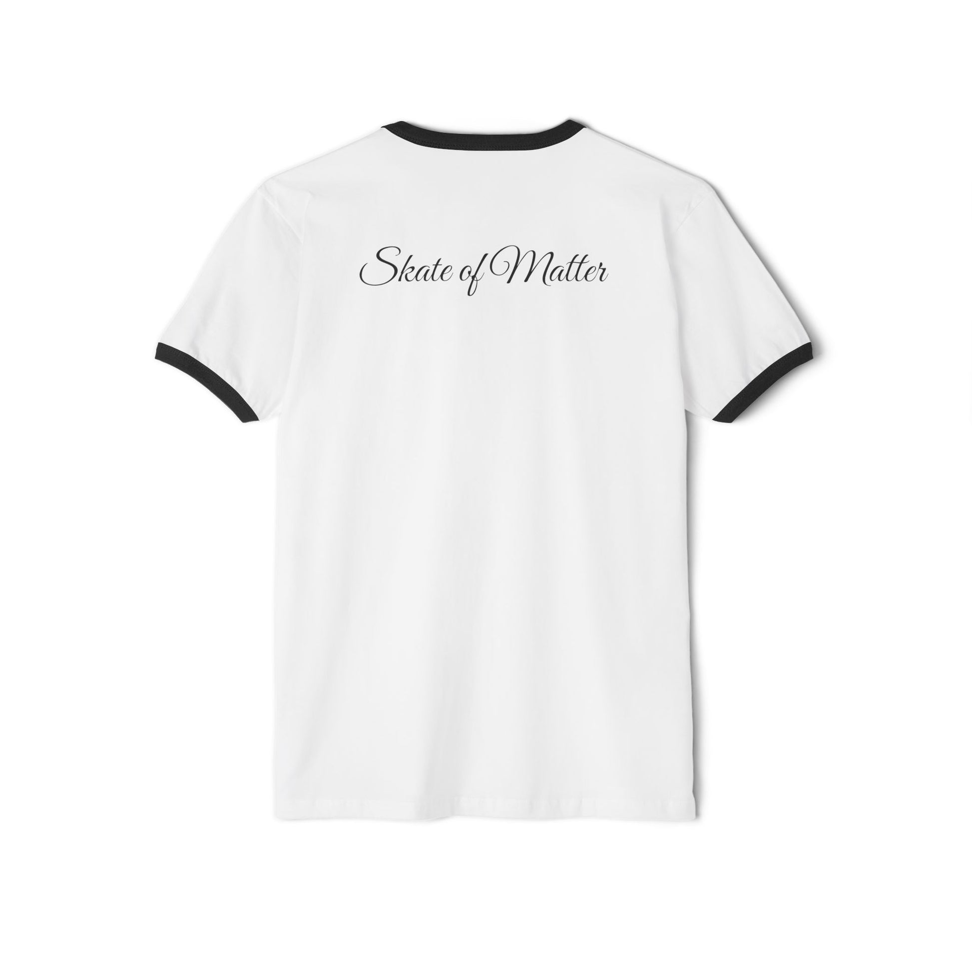 T-Shirt - Red Statement Skater Unisex Cotton Ringer T-Shirt - Skate of Matter LLC