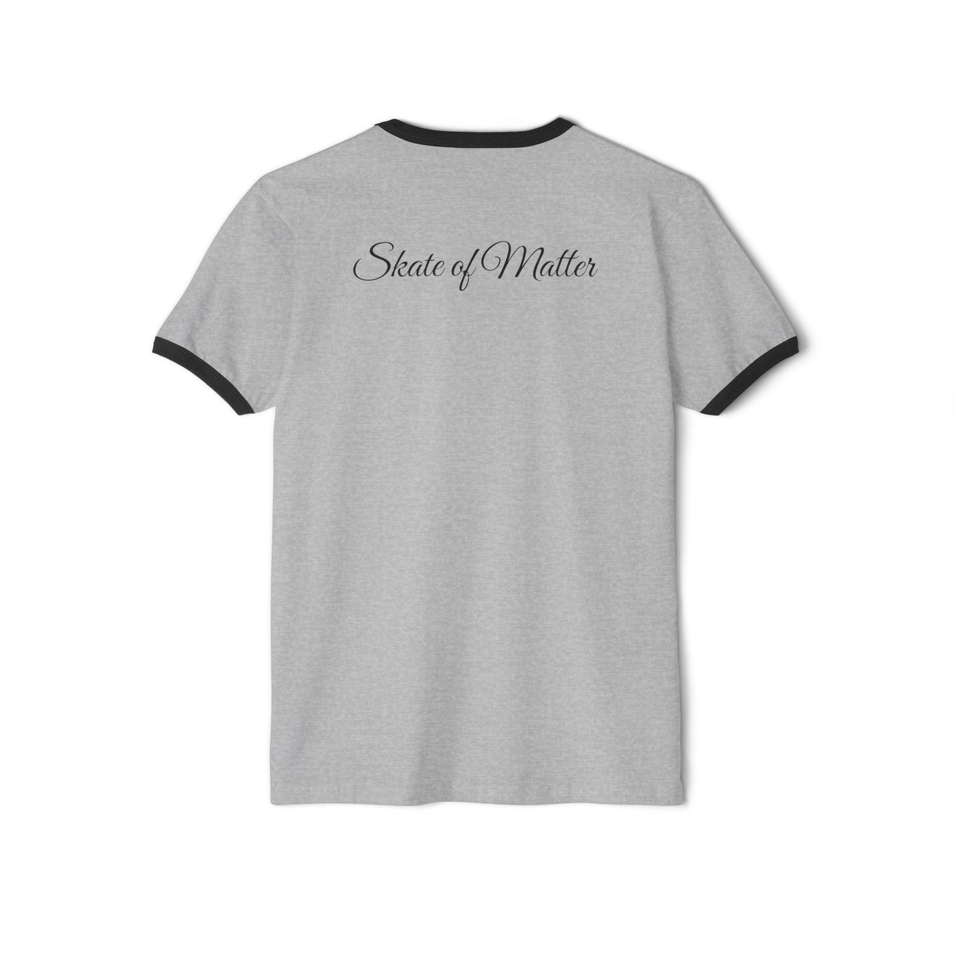 T-Shirt - Red Statement Skater Unisex Cotton Ringer T-Shirt - Skate of Matter LLC