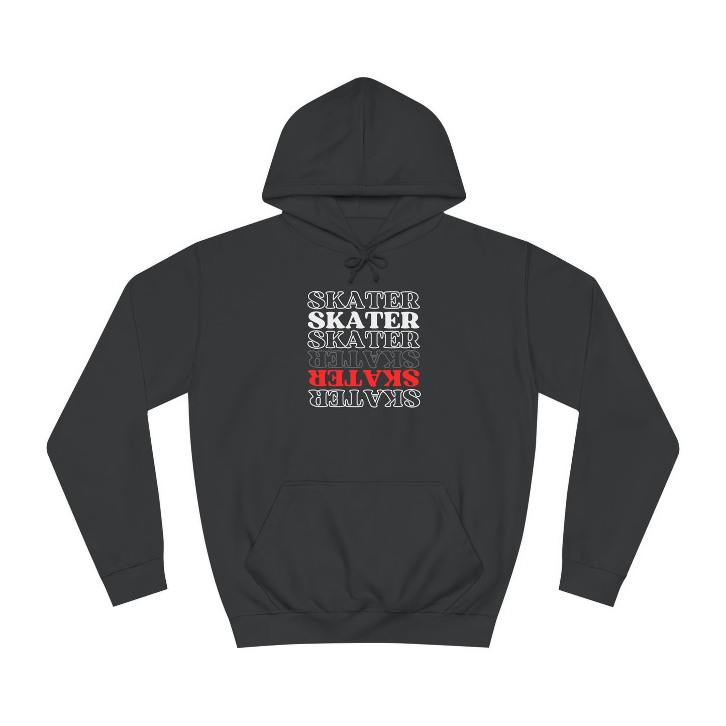 Hoodie - Red Statement Skater Unisex Hoodie - Skate of Matter LLC