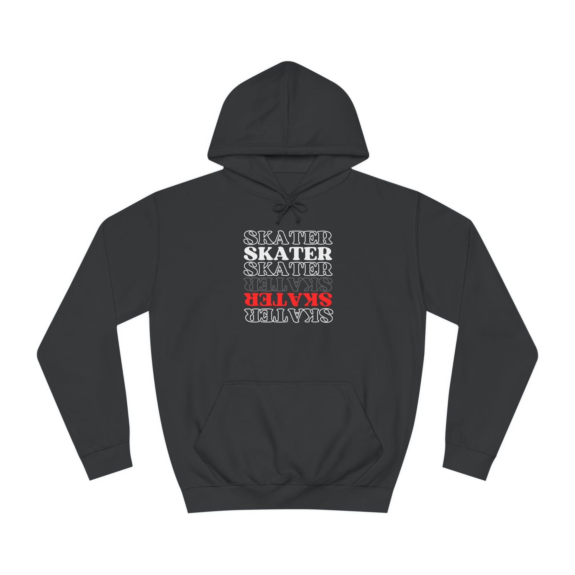 Hoodie - Red Statement Skater Unisex Hoodie - Skate of Matter LLC