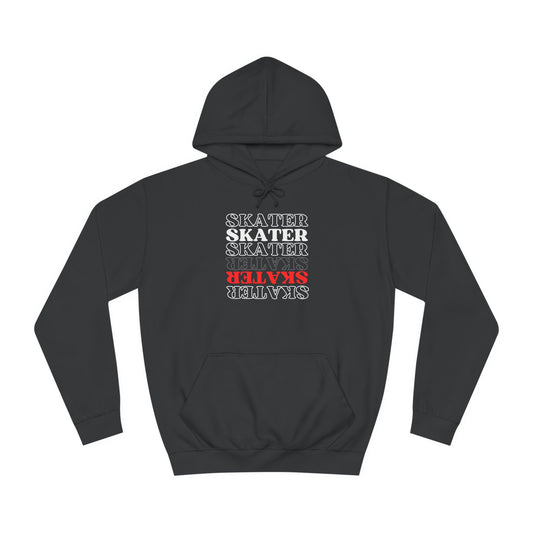 Hoodie - Red Statement Skater Unisex Hoodie - Skate of Matter LLC