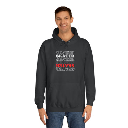 Hoodie - Red Statement Skater Unisex Hoodie - Skate of Matter LLC