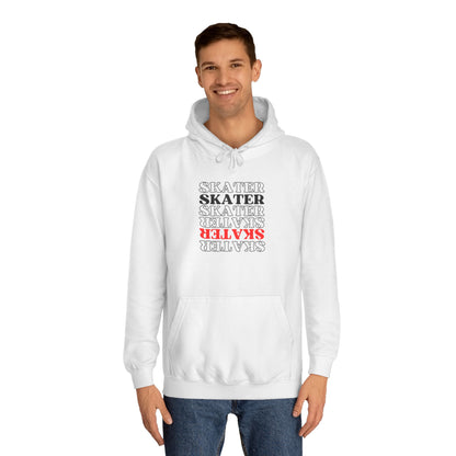 Hoodie - Red Statement Skater Unisex Hoodie - Skate of Matter LLC