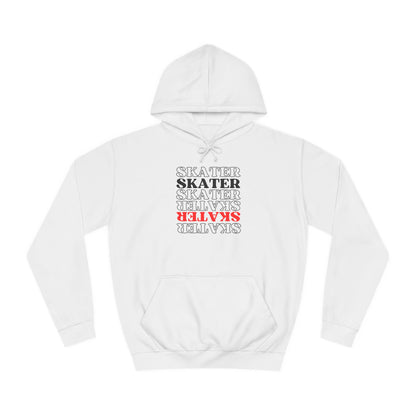 Hoodie - Red Statement Skater Unisex Hoodie - Skate of Matter LLC