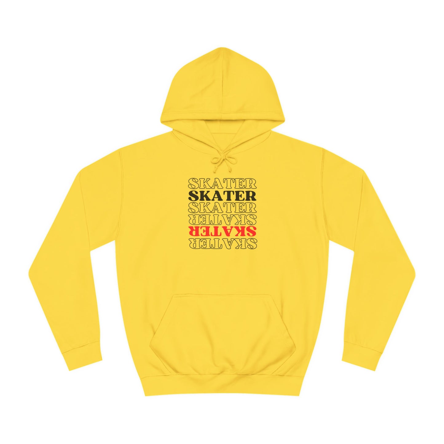 Hoodie - Red Statement Skater Unisex Hoodie - Skate of Matter LLC