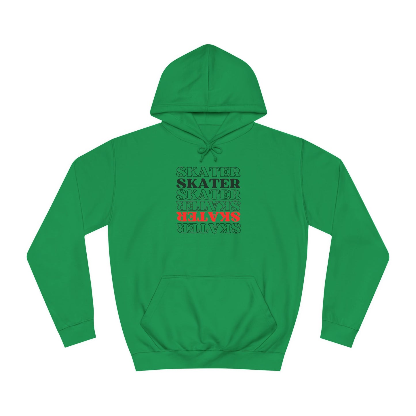 Hoodie - Red Statement Skater Unisex Hoodie - Skate of Matter LLC