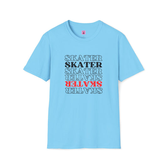T-Shirt - Red Statement Skater Unisex T-Shirt - Skate of Matter LLC