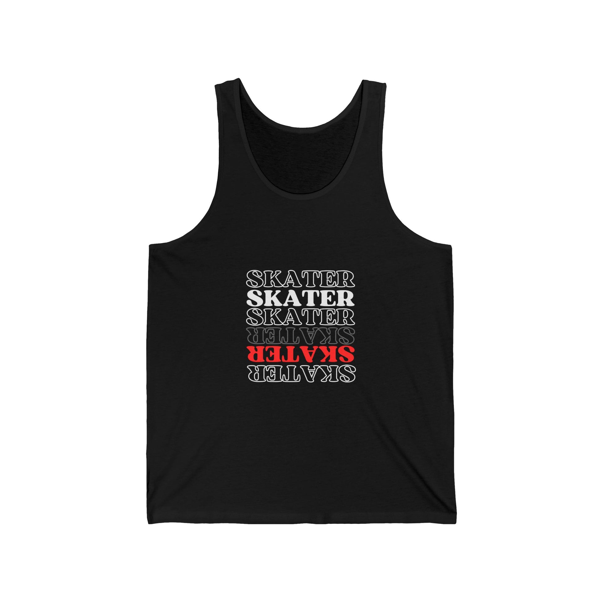 Tank Top - Red Statement Skater Unisex Tank - Skate of Matter LLC