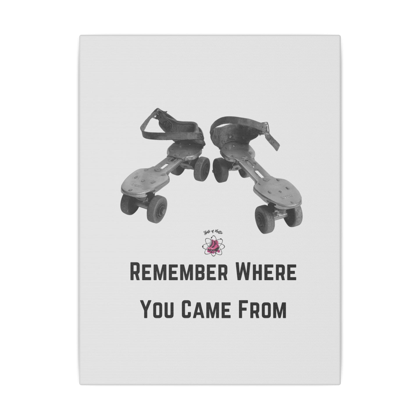 Poster - Remember Where You Came From Vintage Roller Skate Canvas Poster - Skate of Matter LLC