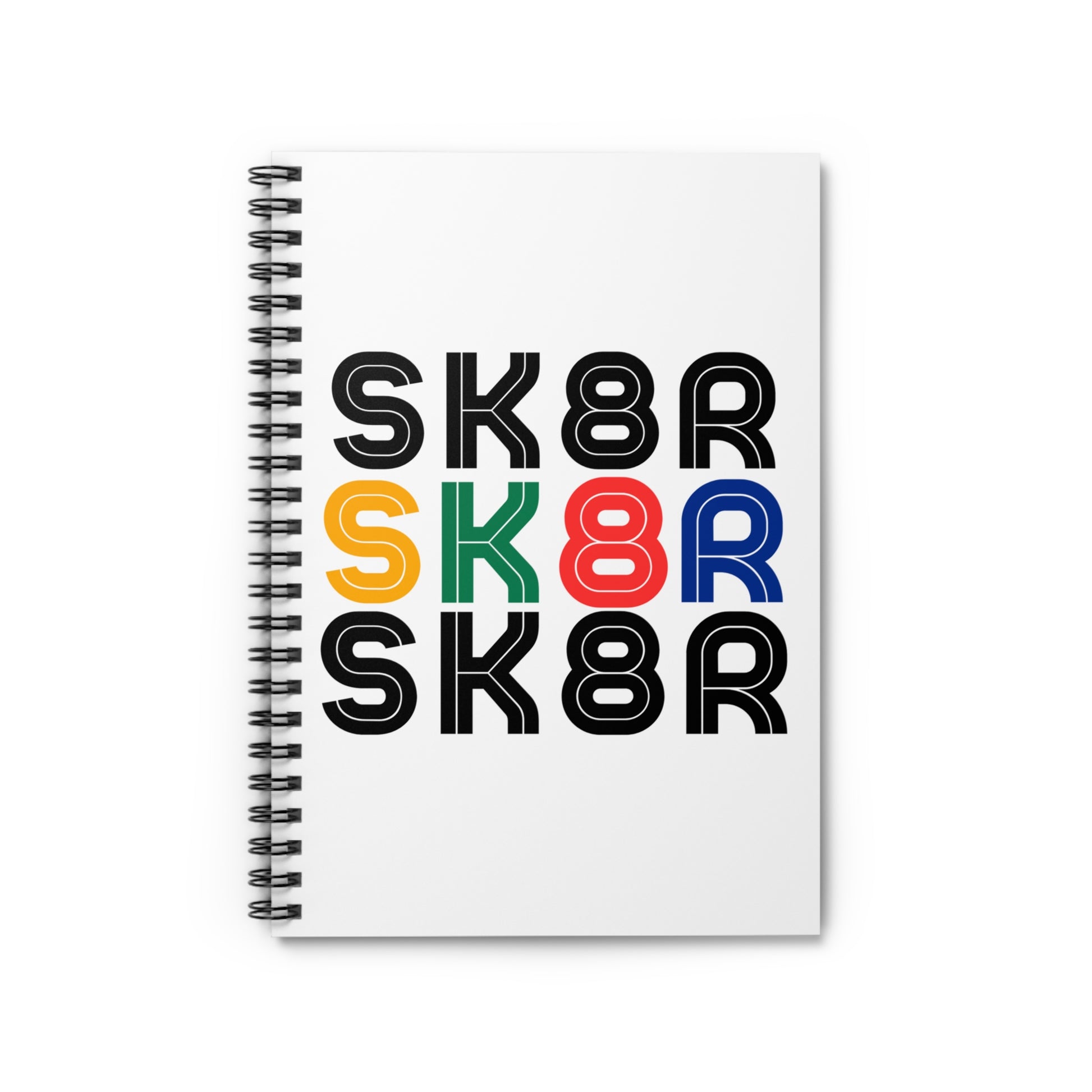 Paper products - Retro Skater Spiral Notebook - Ruled Line - Skate of Matter LLC