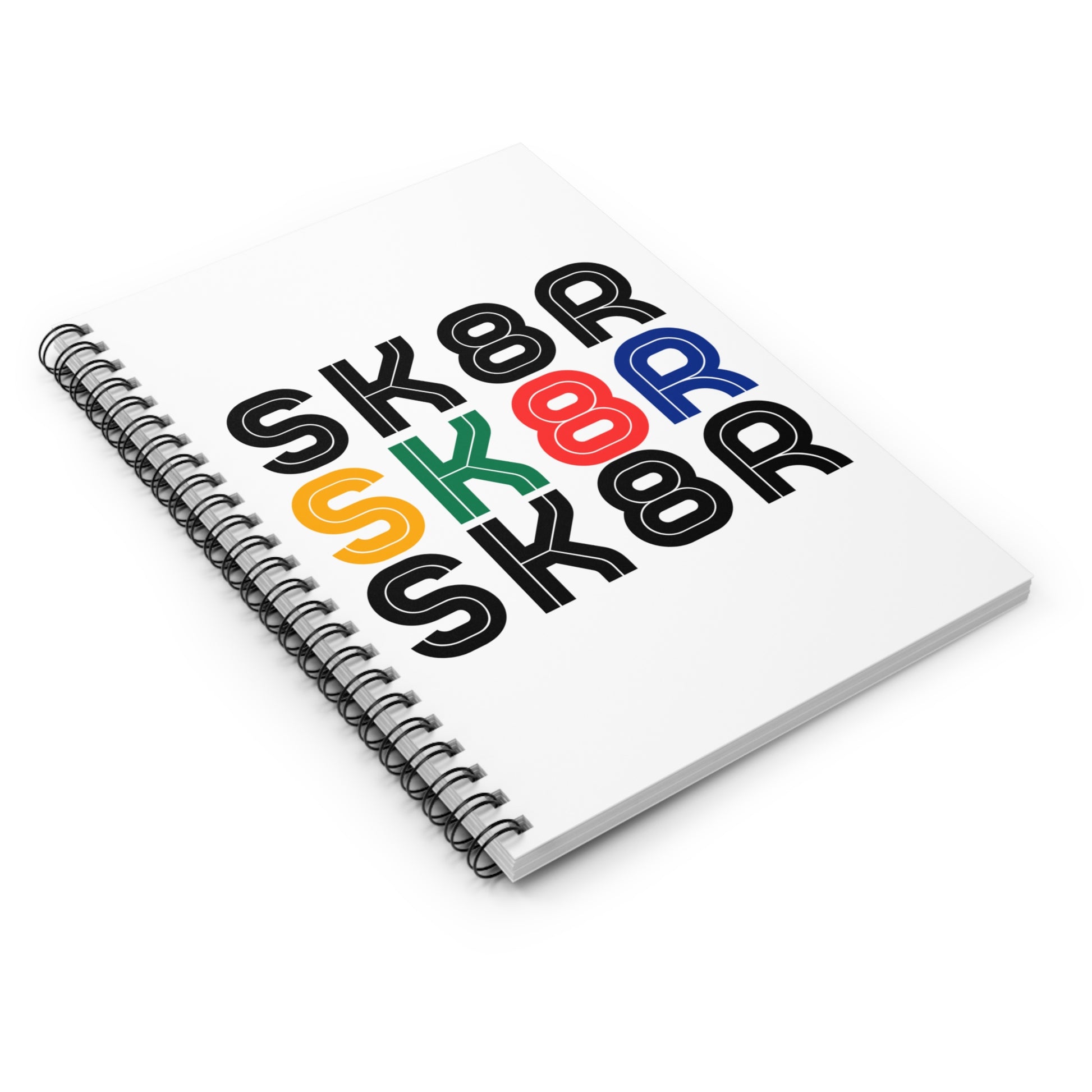 Paper products - Retro Skater Spiral Notebook - Ruled Line - Skate of Matter LLC