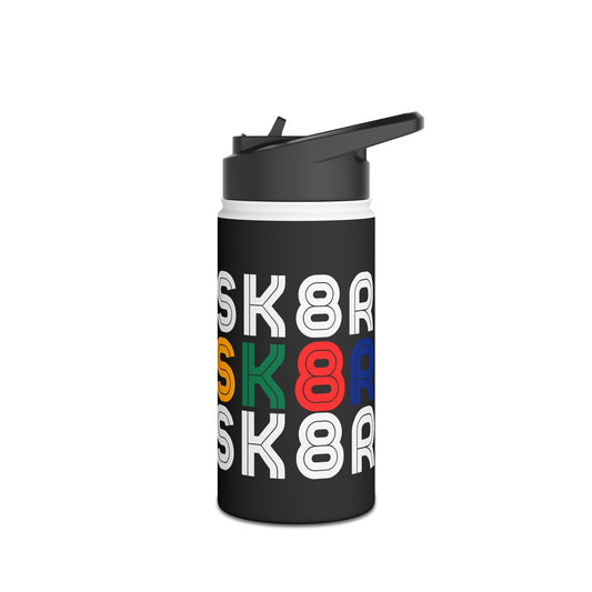 Drinkware - Retro Skater Stainless Steel Water Bottle - Skate of Matter LLC