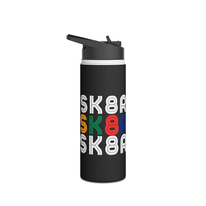 Drinkware - Retro Skater Stainless Steel Water Bottle - Skate of Matter LLC