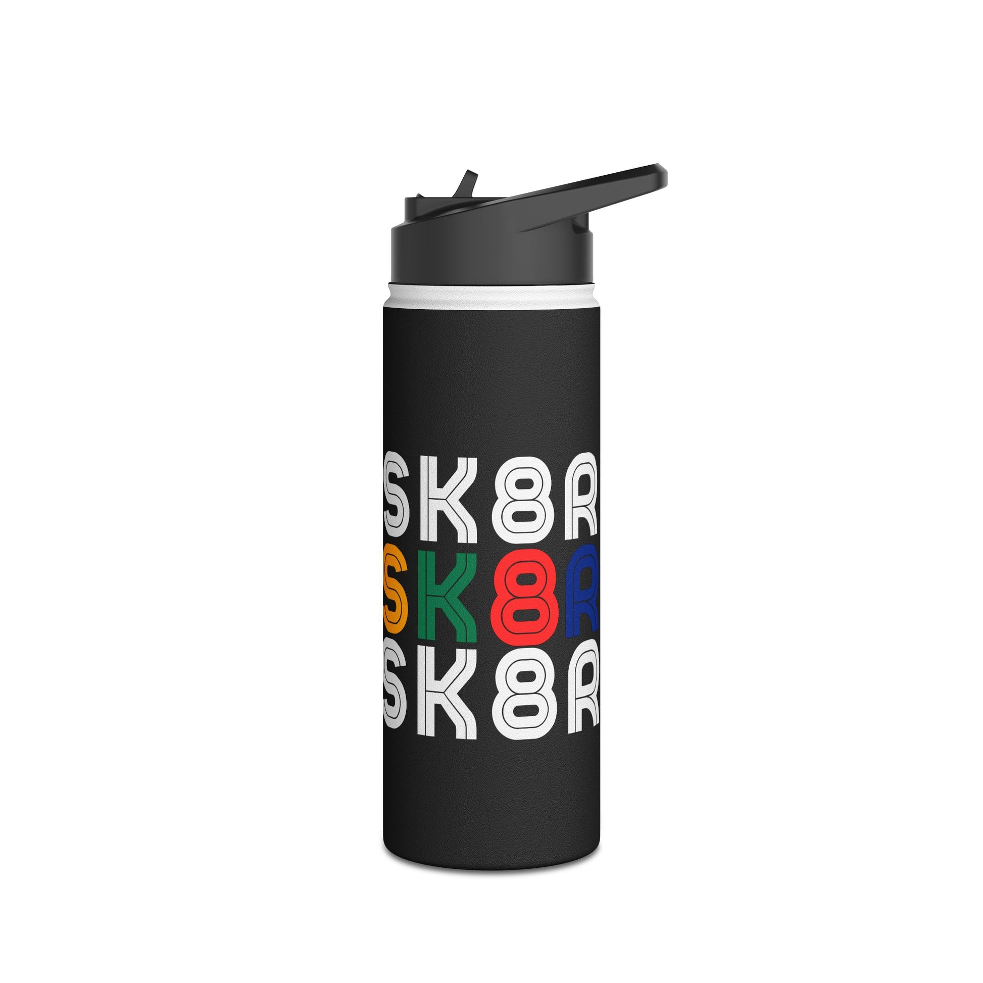 Drinkware - Retro Skater Stainless Steel Water Bottle - Skate of Matter LLC