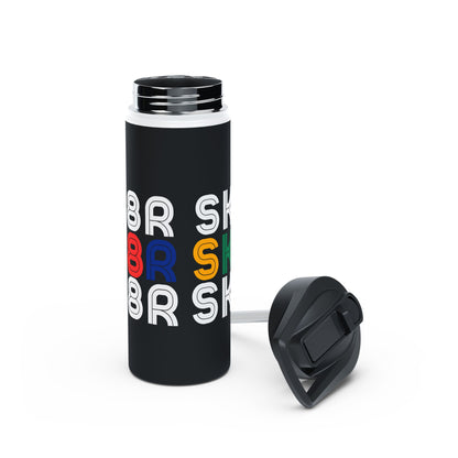 Drinkware - Retro Skater Stainless Steel Water Bottle - Skate of Matter LLC