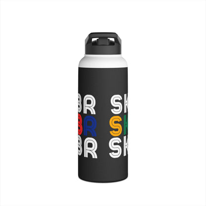 Drinkware - Retro Skater Stainless Steel Water Bottle - Skate of Matter LLC