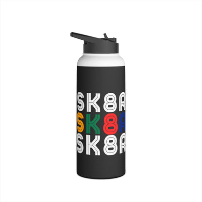 Drinkware - Retro Skater Stainless Steel Water Bottle - Skate of Matter LLC