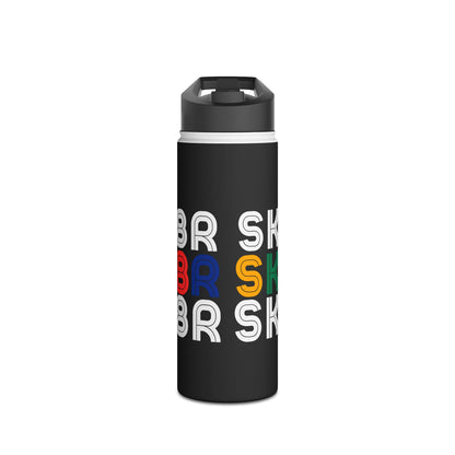 Drinkware - Retro Skater Stainless Steel Water Bottle - Skate of Matter LLC