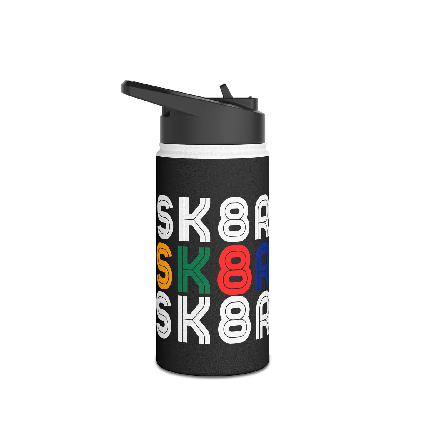 Drinkware - Retro Skater Stainless Steel Water Bottle - Skate of Matter LLC