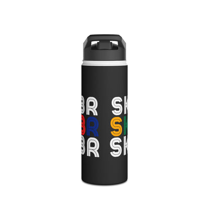 Drinkware - Retro Skater Stainless Steel Water Bottle - Skate of Matter LLC