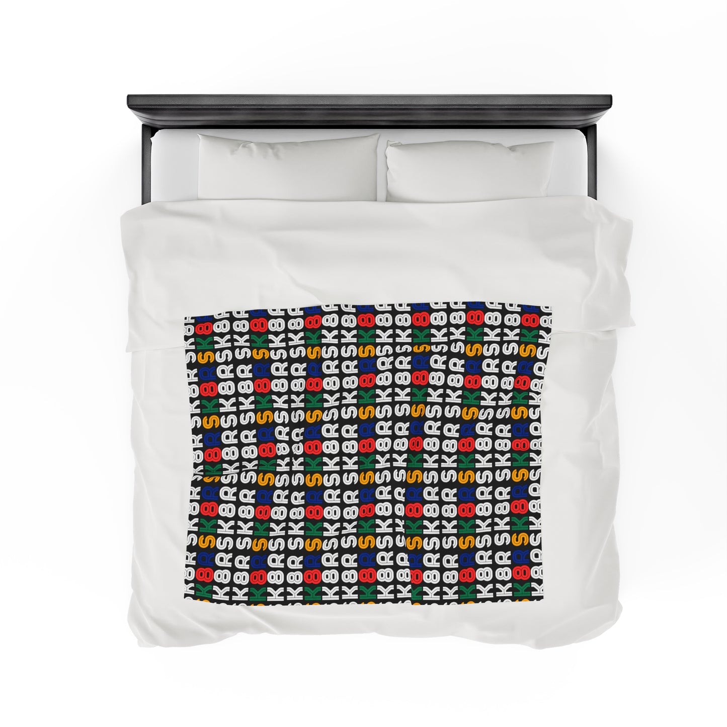 Bedding - Retro Skater Velveteen Plush Blanket - Skate of Matter LLC